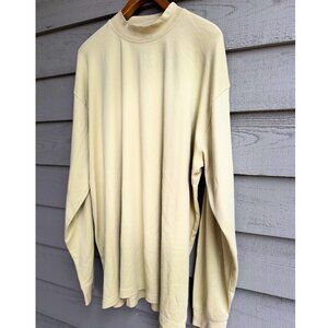 Bollé Golf Pima Cotton Long Sleeve Shirt XXL Cream Beige Minimal